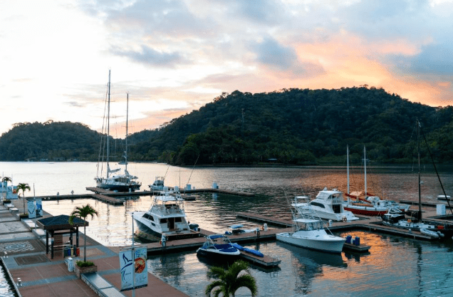 Vue Golfo dulce depuis Marina Golfito Hotel Amaka